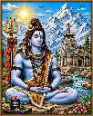 Lord Shiva Meditation Scenic Canvas Painting Kit