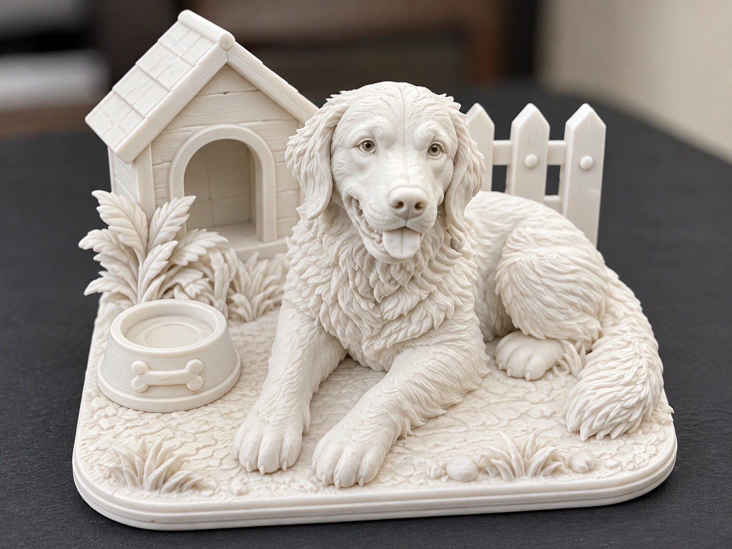 Cute Dog house model - Painting Kit 
