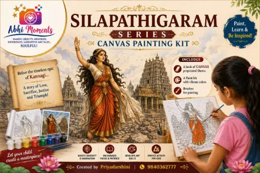 Silapthigaram Series - CANVAS BOOKLET Painting Kit
