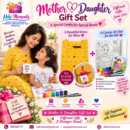 MOM and KID - GIFT SET - YELLOW - XL